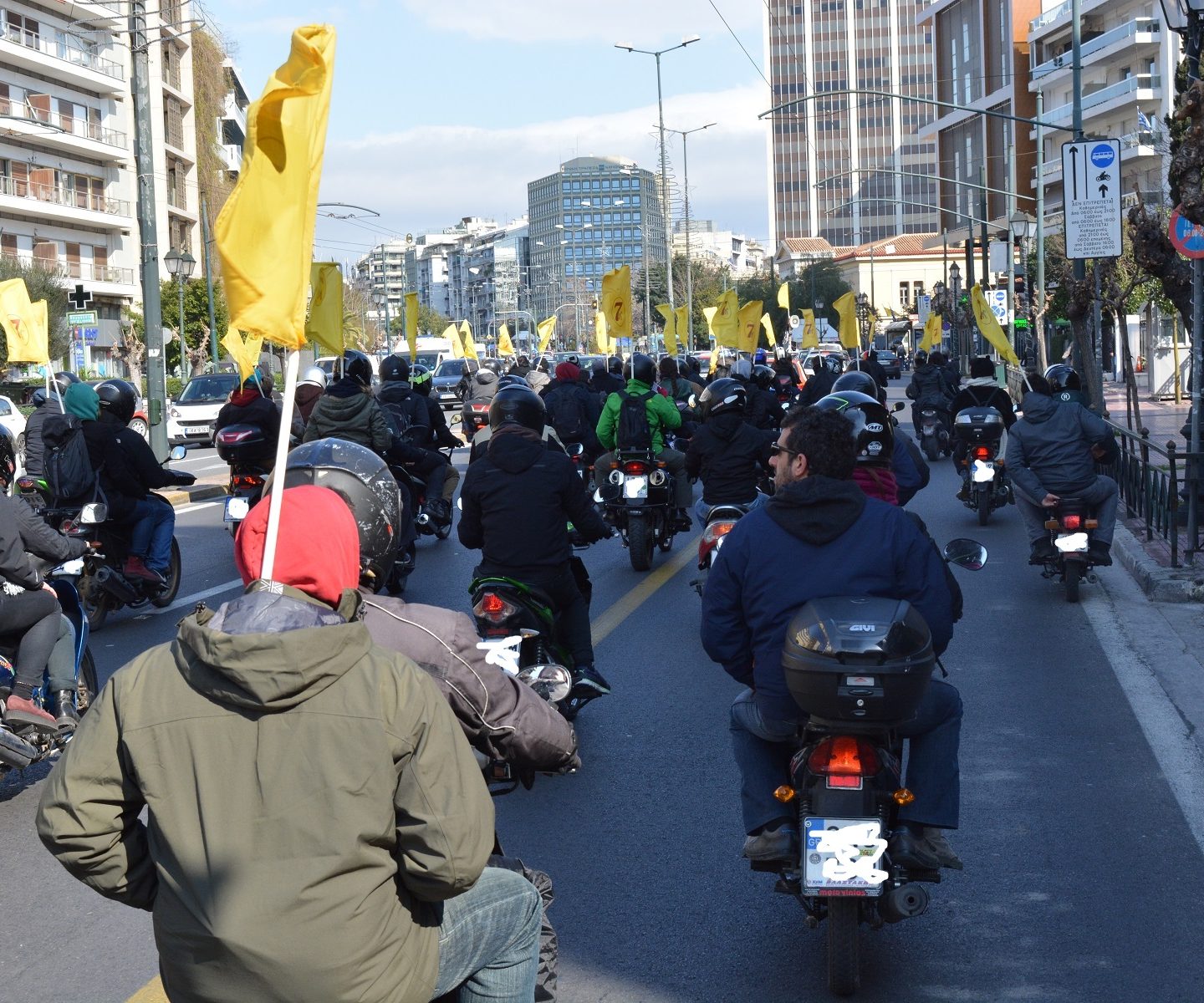 Πρώτη δημόσια μοτοδιαδήλωση 7ψυχων – 11/2/2017